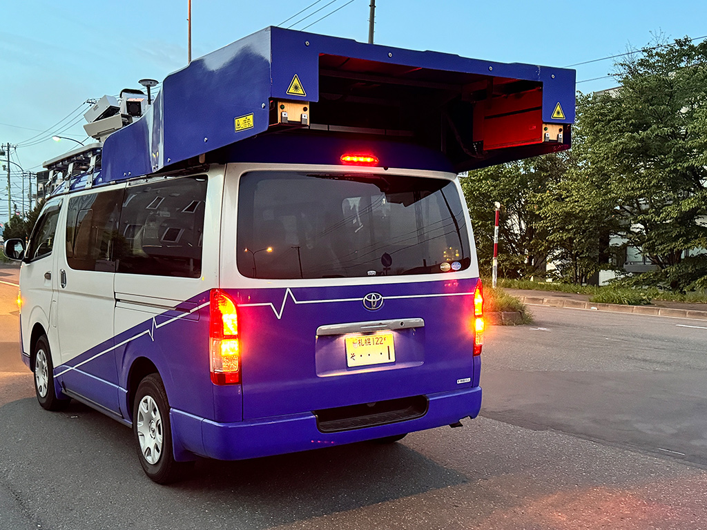 赤外線カメラによる夜間計測