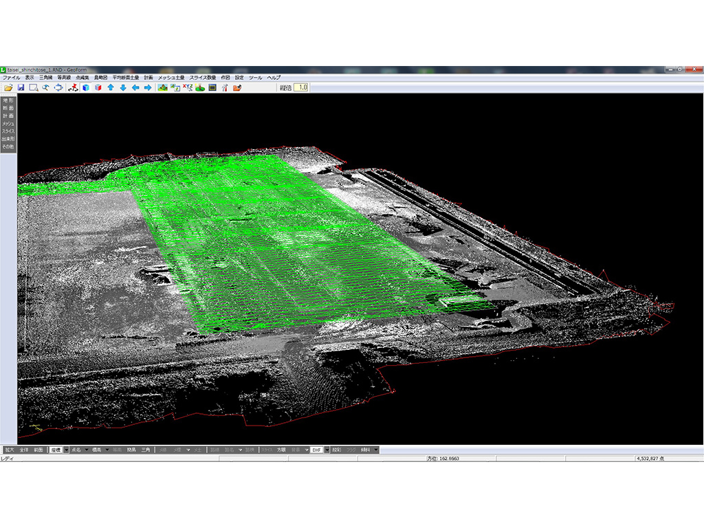 土木工事現場での3次元データの活用