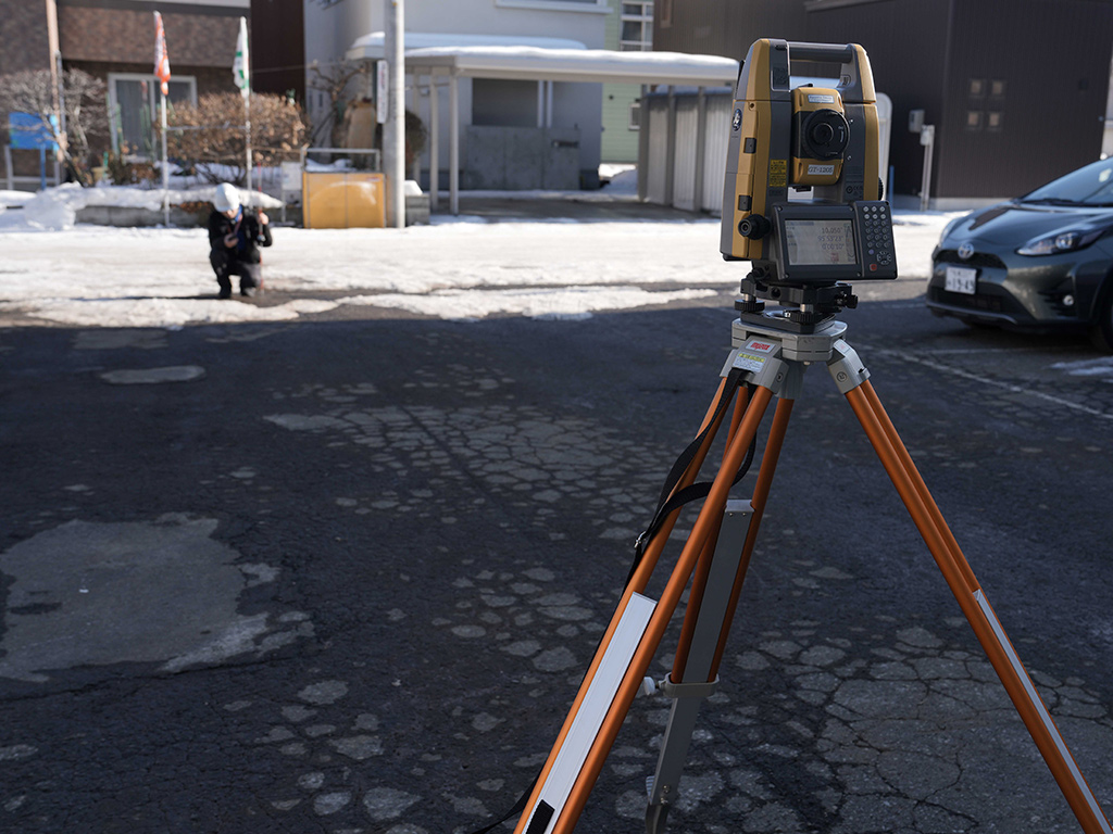 自動追尾TSによる効率的な測量